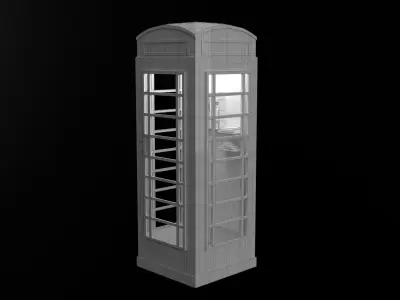 phone box Low-poly 3D model