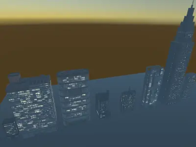 Polygon City Buildings Pack1 Low-poly 3D model