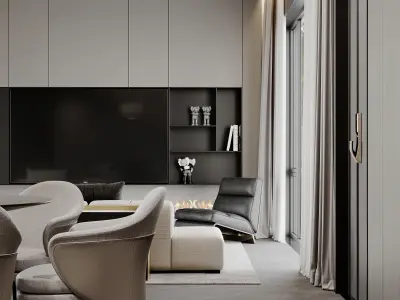 apartment interior scenes     3D model 33