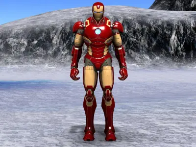 IRON MAN 2 with Animation 3D model