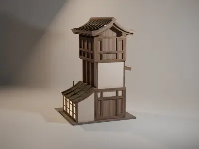 Japanese house collection 3D model