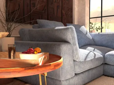 evening corner interior 3D model