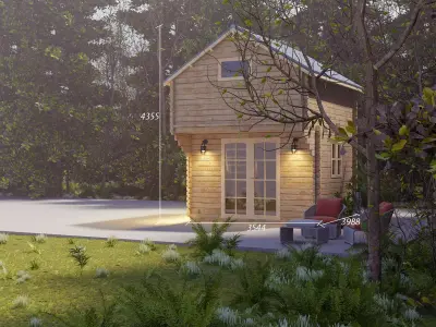 Weekender Loft 3D Model ready to be rendered and study 3D model