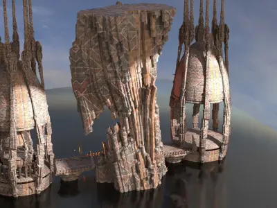 Ancient Kali Grand Spheres 3D model