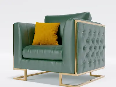 Arm chair Low-poly 3D model