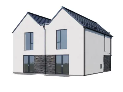 Modern house v42 3D model