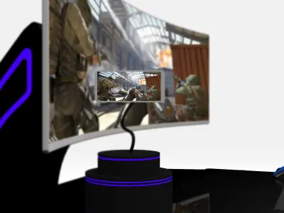 Mobile Gaming pod concept 2 3D model