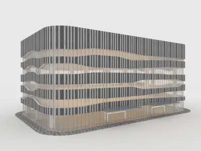 Collection Office 1 Building 3D Model Pack