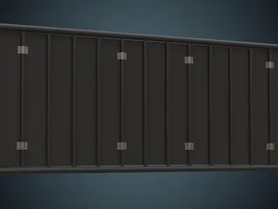 Crowd Barrier 5A Low-poly 3D model