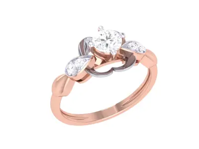  Women Ring MTL 3dm STL OBJ FBX Details 3D print model 8