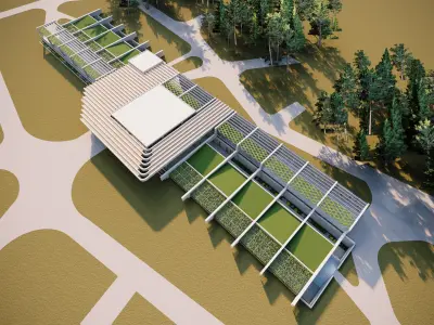 Culture Center 3D model purchase