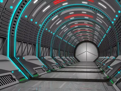 Sci Fi Interior Space 3D model