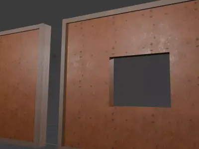 WOOD WALL 4K - FBX 3D model