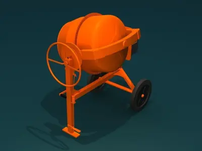Concrete Mixer 3D model