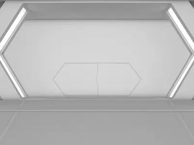 Sci Fi Warehouse 3D model shop