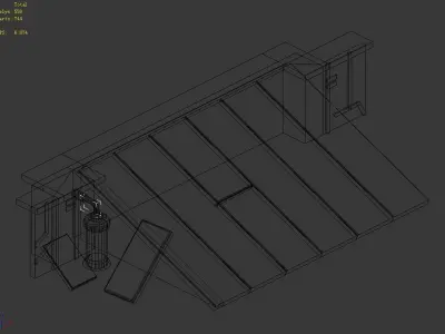 Space Station - Slope 03 3D model