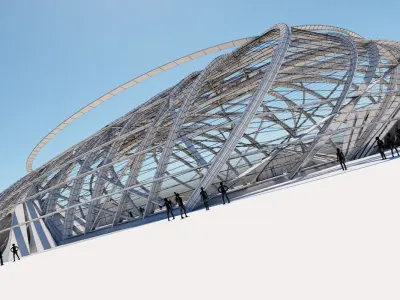 Futuristic Architectural structure 101 3D model