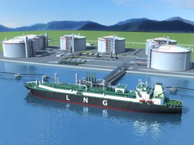  LNG Port and Ship 