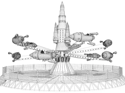 Rocket Carousel  3D model