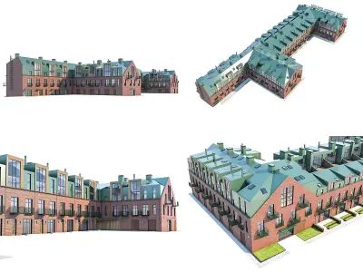 Modern Loft Building  Low-poly 3D model