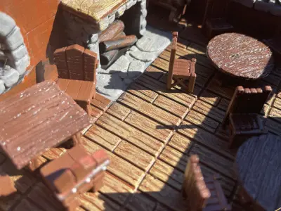 The Snoring Warrior Tavern Free 3D print model