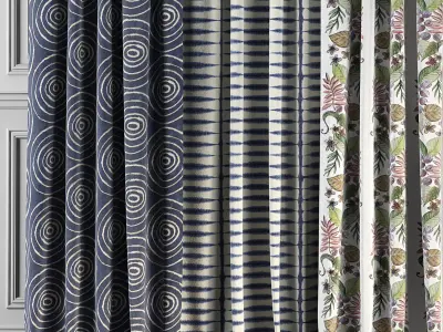 Curtain Set 66 3D model