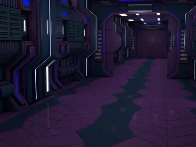 Sci Fi Corridor  3D model