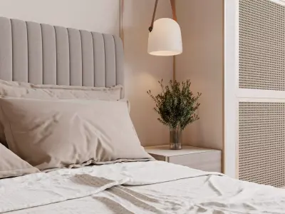 warm and cozy bedroom 3D model