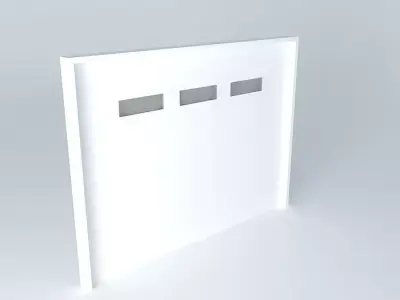 Configurable animated garage door 3D model