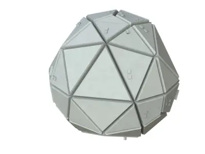Sci Fi Object No 3552 Low Poly Low-poly 3D model