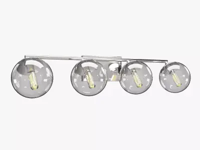 Mod 4-light Bath Vanity Wall Light P2857 3D model
