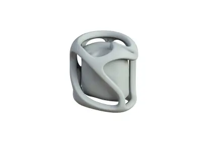 SciFi Shape Object Low Poly 87 Low-poly 3D model