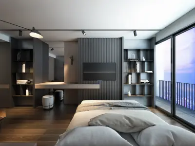 AQuang 2 Bedrooms 3D model