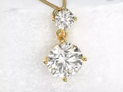 KeyShot Scene Setups with a Stand Display for Jewelry Rendering 3D model