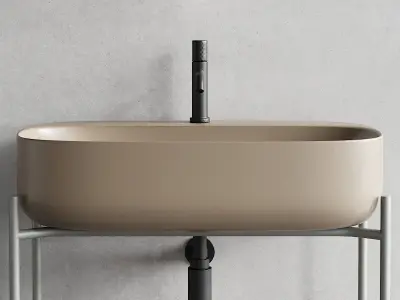 Scarabeo Ceramiche Diva Floor-standing Vanity Unit Set 3 Low-poly 3D model