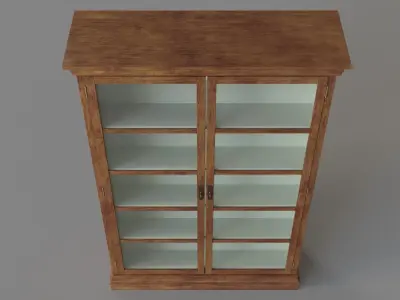 Seneca Display Cabinet Brown 3D model