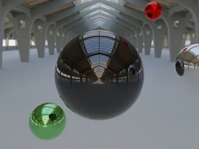 HDRI - Factory Hall Interior Texture