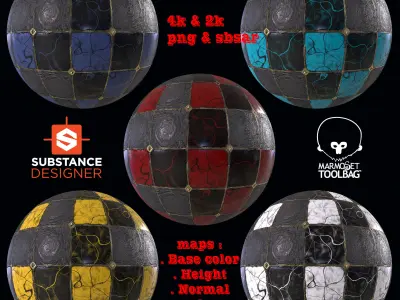 10 PBR MARBLE TILE MATERIAL Texture