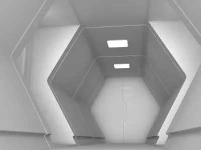Sci Fi Corridor 3D model