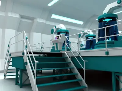 Futuristic Medical Chamber 3D model