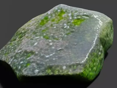 Two Stylized Boulders 3D model