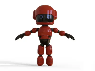 Robot KT-22 Low-poly 3D model