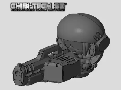 CHIBI-TECH SD - TRACY LYNN MK IV HATCH GUNNER 3D print model