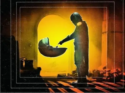 star wars scene the mandalorian - yoda 3D print model