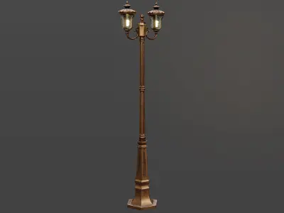 Street Lamps Low-poly 3D model
