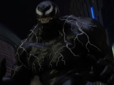 Venom Rigged and Animated 3D model