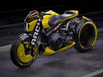 Cyberpunk Motorcycle 3D model
