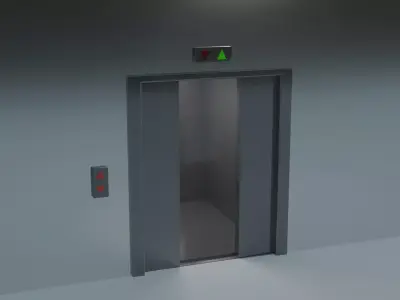 Elevator Model  Low-poly 3D model