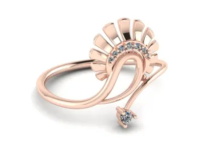 Jewelry Diamond Light Ring 16 3D print model