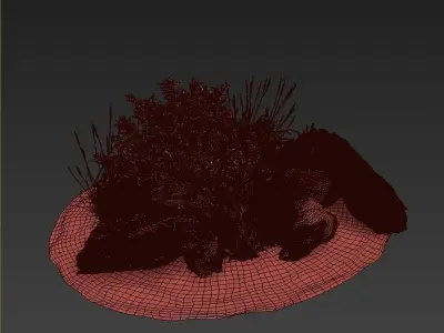 Stone and Bush Pack 28 3D model